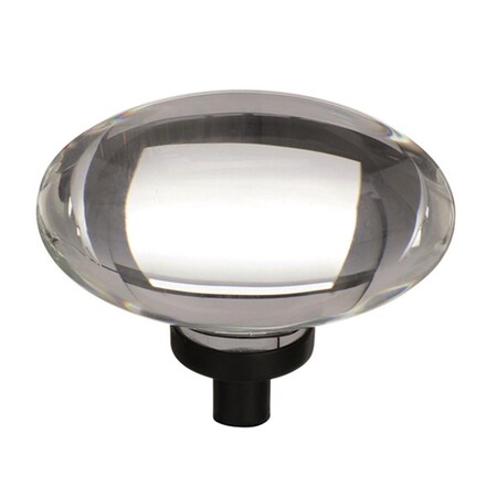 Amerock 1.75 in. Glacio Cabinet Knob - Clear, Black Bronze A36651 CBBR